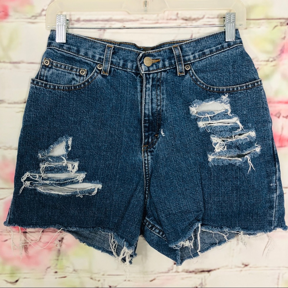 Relativity high waisted distressed denim shorts